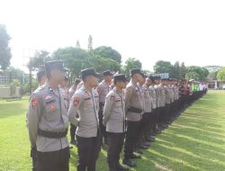 Apel Pagi Polres Banyuasin, Wakapolres Tekankan Kesiapan Tugas Hingga Idul Adha