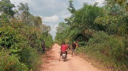 Pulau Muning Perbaikan Jalan Untuk Kenyamanan warga Melintas Muslim Hujan 