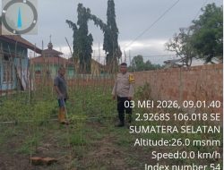 Bhabinkamtibmas Air Kumbang Gerakkan Dukung Swasembada Pangan Nasional