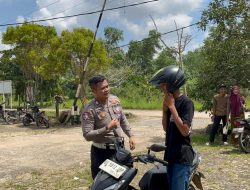 Polres Banyuasin Produktif Sosialisasi Safety Driving Tanjung Lago