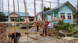 Kantor Desa Lebung Di Percantik Dengan Mendirikan Gapura Dari DD 2026