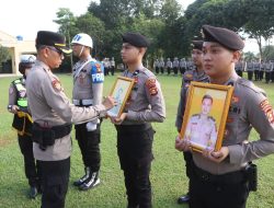 Polres Banyuasin Upacara PTDH Dua Personel Bentuk Penegakan Disiplin