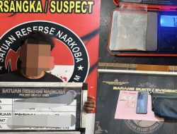 Pengedar Asal Saka Jaya Diamankan Satresnarkoba Polres Muara Enim