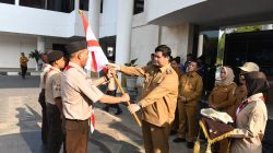 Bawa Misi Harumkan Daerah, Sekda Erwin Lepas 44 Peserta Pramuka Banyuasin Cibubur