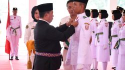 Bupati Askolani Kukuhkan Paskibraka Banyuasin 2026, Jiwa Nasionalisme