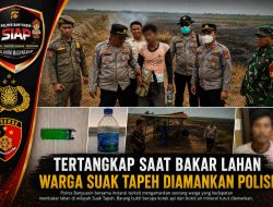 Tertangkap Saat Bakar Lahan, Warga Suak Tapeh Diamankan 
