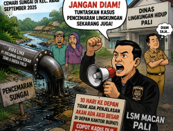LSM Macan Ultimatum DLH PALI, Ancam Aksi Besar Jika Kasus Pencemaran Tak Dijelaskan