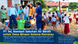 PT TeL Kembali Salurkan Air Bersih untuk Desa Binaan Selama Kemarau