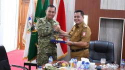 Bupati Askolani Sambut Danlanal Palembang, Sinergi Pengamanan Perairan Banyuasin