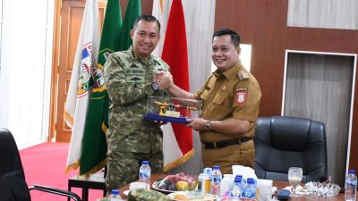 Bupati Askolani Sambut Danlanal Palembang, Sinergi Pengamanan Perairan Banyuasin