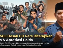 PJS PALI Apresiasi Polda Sumsel Atas Penangkapan Pelaku Penganiayaan Wartawan, Desak UU Pers Diterapkan